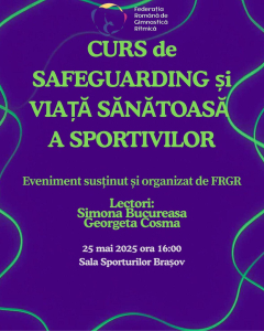 Curs de Safeguarding și Viață Sănătoasă pentru Sportivi